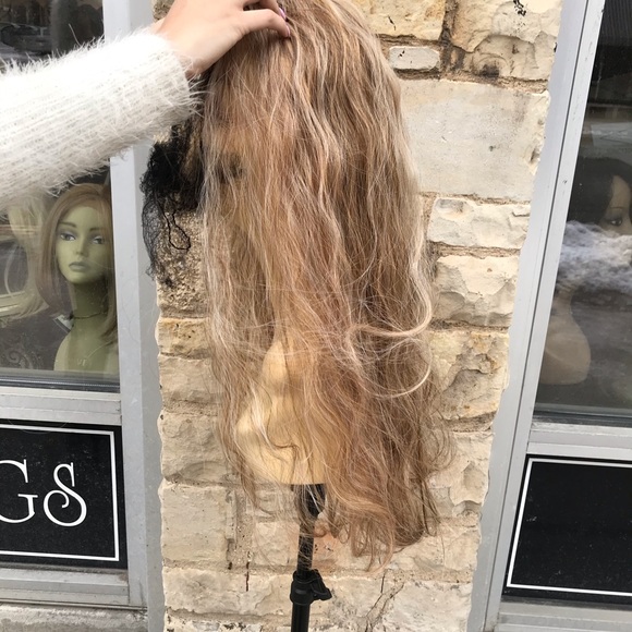 Blonde mix hair pcs ponytail Drawstring Heidi main image 5